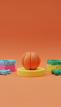 Tangerine burst squeaky chew toy